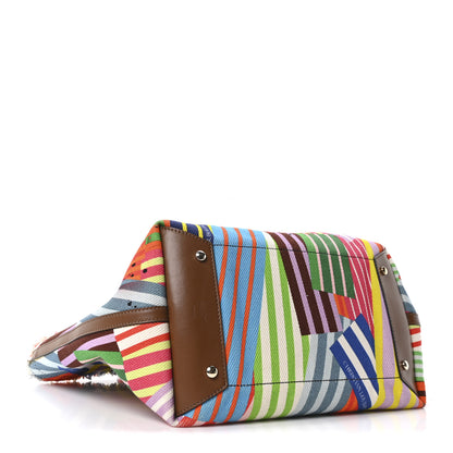 Christian Louboutin Canvas Printed Medium Frangibus Tote Multicolor Coconut 4 of 9