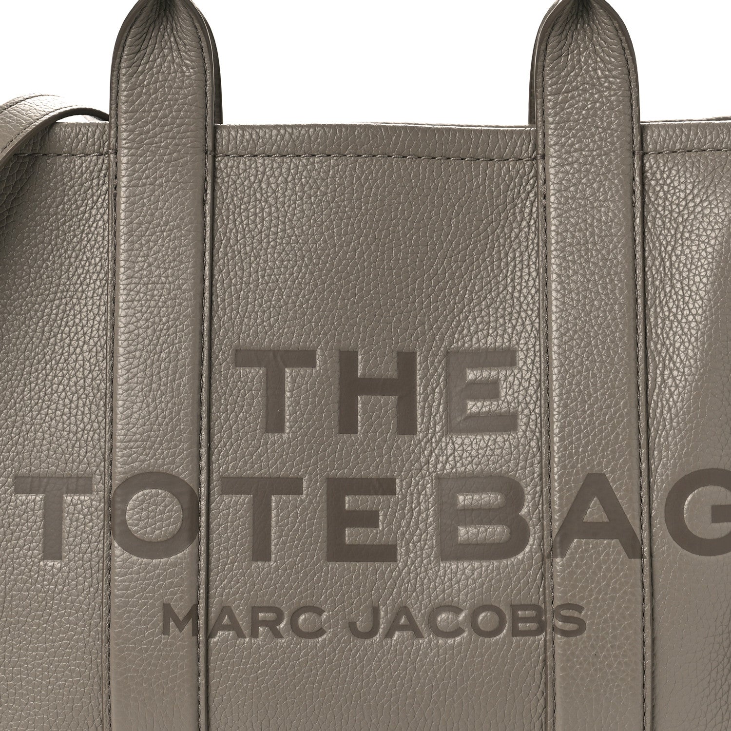 Marc Jacobs Grained Calfskin Medium The Tote Bag Cement 7 of 11
