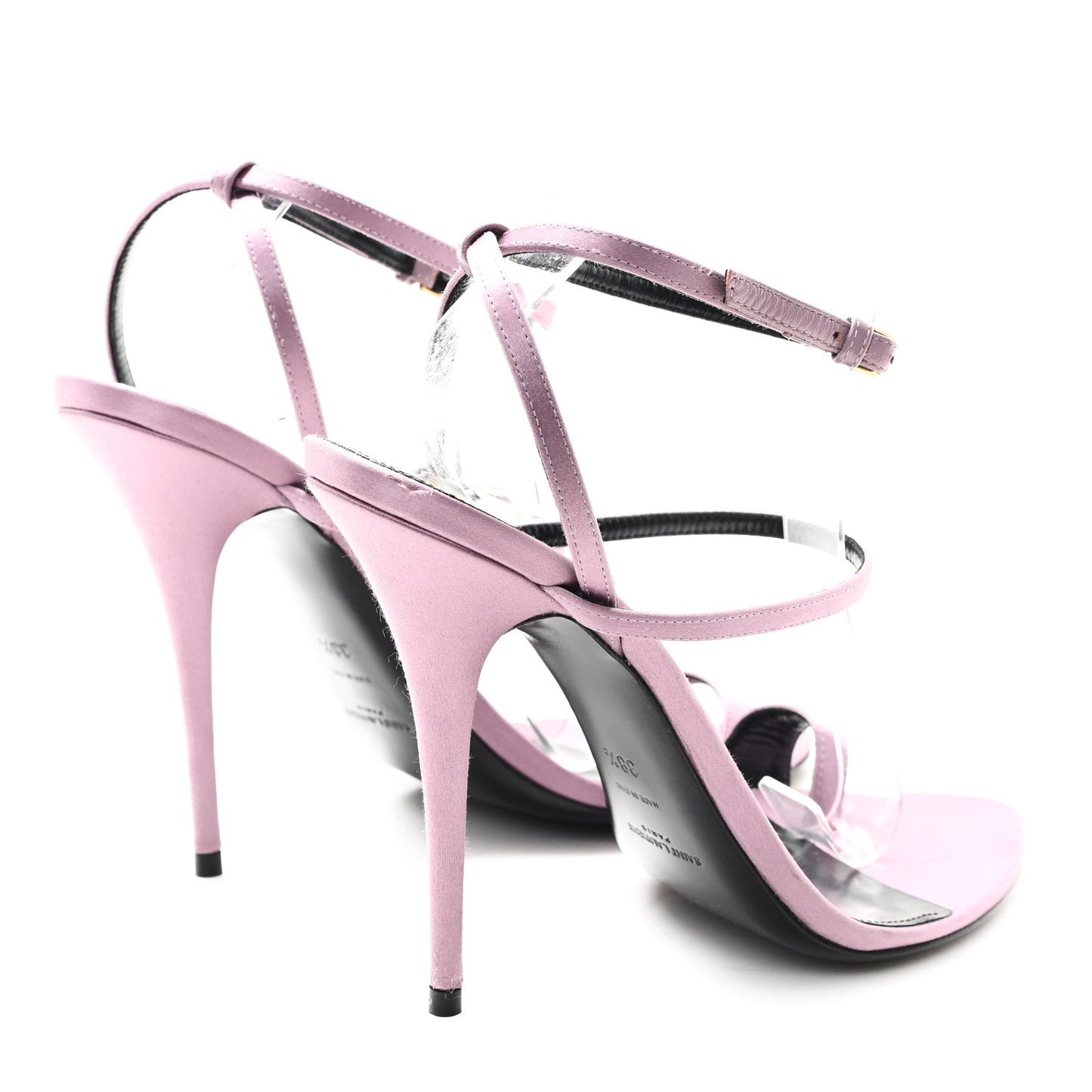 Crepe Satin Dive 110 Mule Sandals 38.5 Ancient Pink