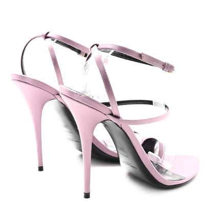 Saint Laurent Crepe Satin Dive 110 Mule Sandals 38.5 Ancient Pink 5 of 11