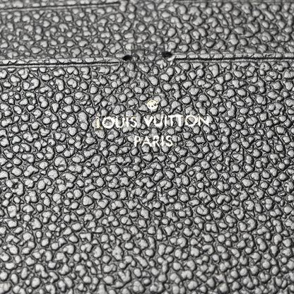 Louis Vuitton Calfskin Felicie Chain Wallet Card Holder Insert Black 6 of 6