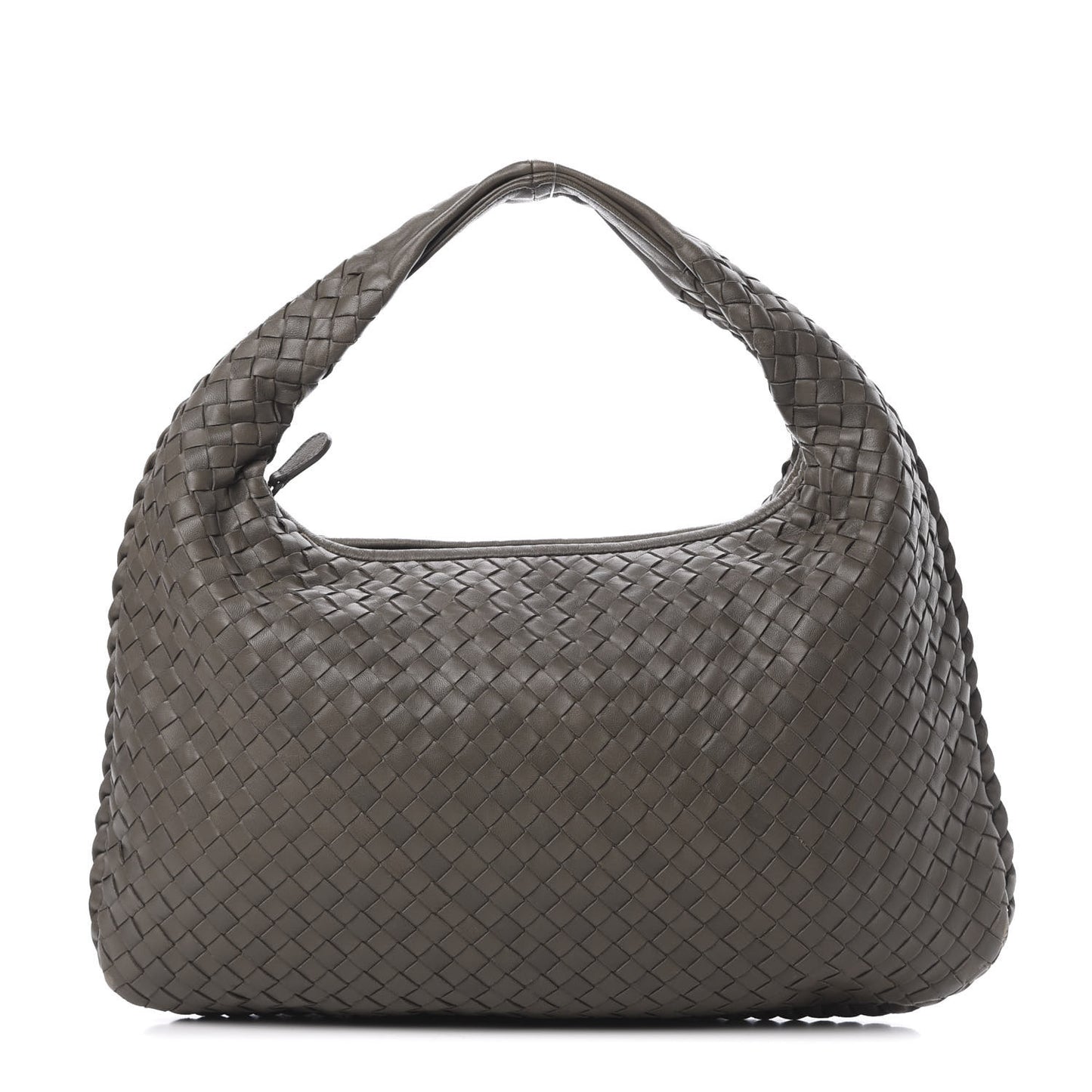 Nappa Intrecciato Medium Veneta Hobo Grey