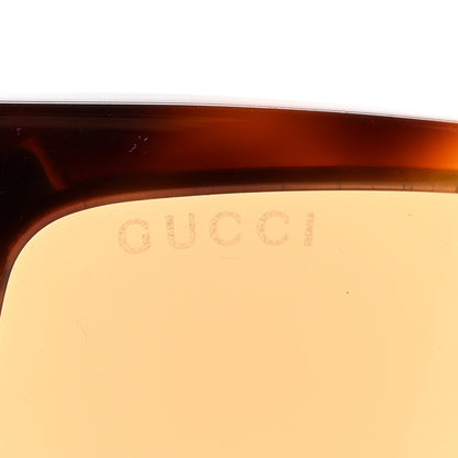 Gucci Squared Aviator GG Sunglasses GG0603S Tortoise 7 of 8