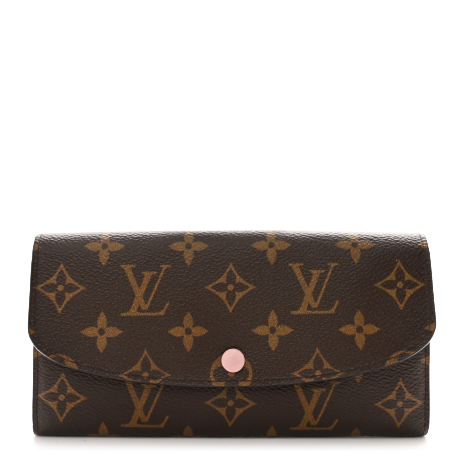 Louis Vuitton Monogram Emilie Wallet Rose Ballerine 1 of 7