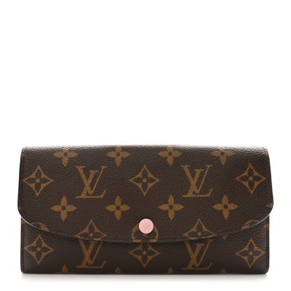 Louis Vuitton Monogram Emilie Wallet Rose Ballerine 1 of 7