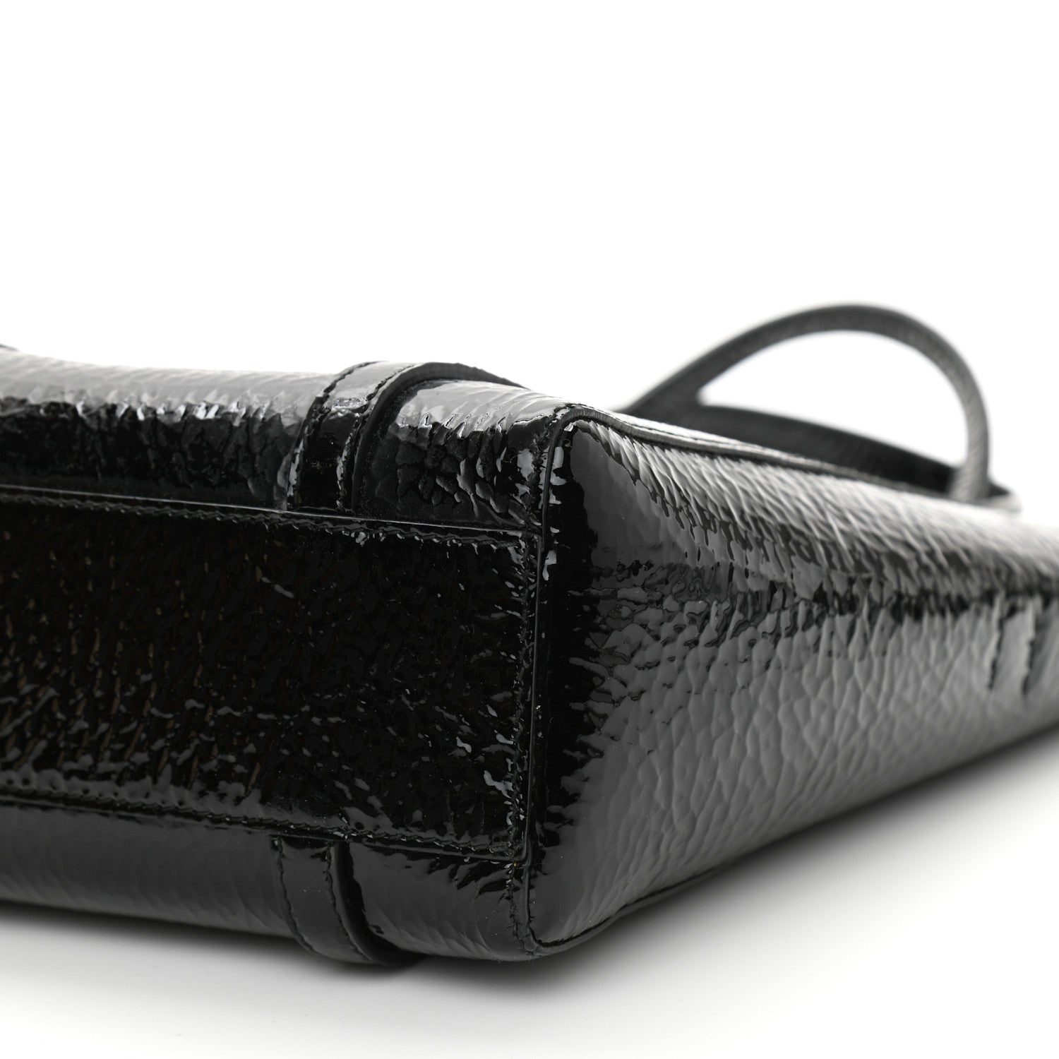 Balenciaga Textured Patent Calfskin XXS Everyday Tote Black 16 of 31