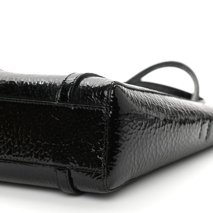 Balenciaga Textured Patent Calfskin XXS Everyday Tote Black 16 of 31