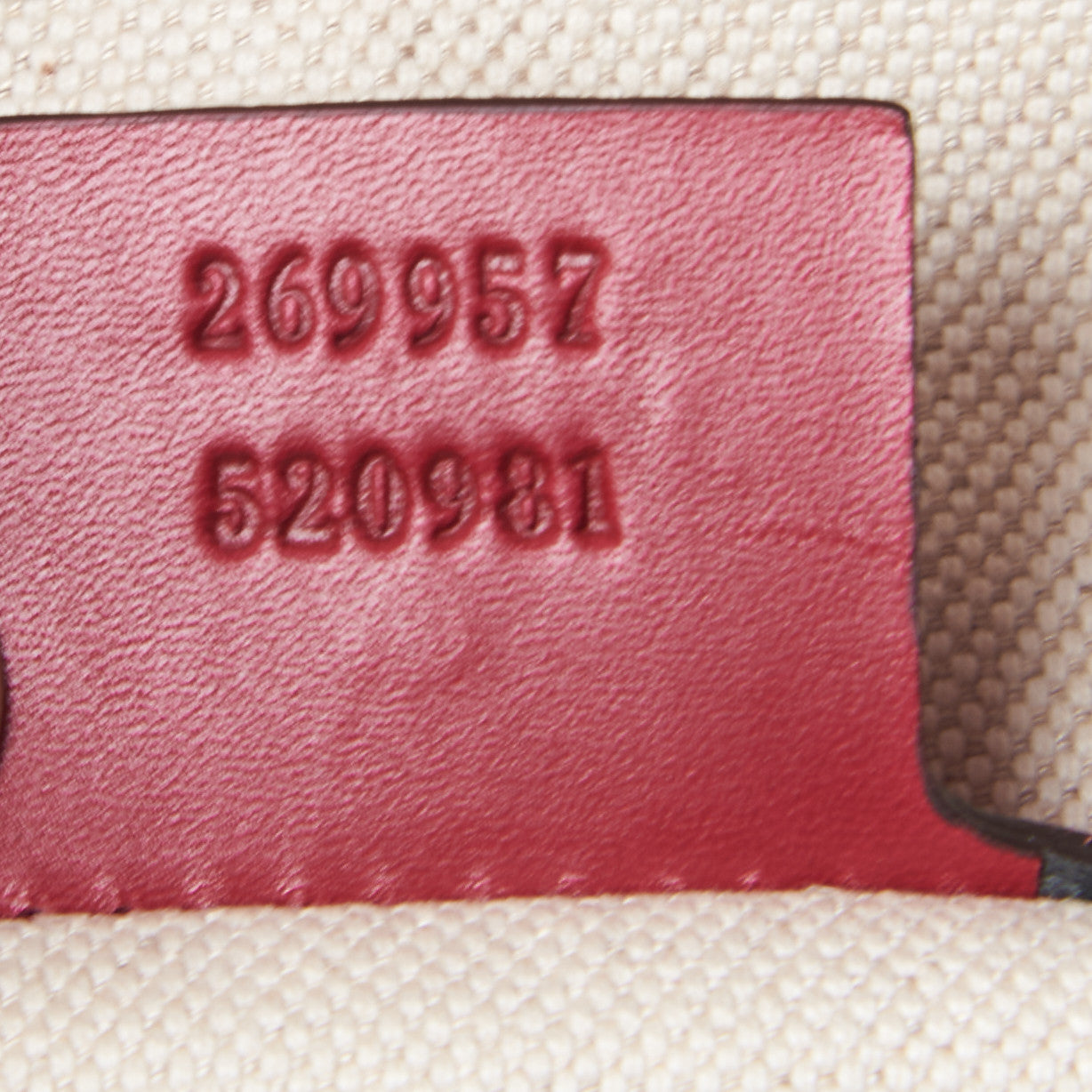 Gucci Monogram Heart Bit Charm Top Handle Tote Red 8 of 8