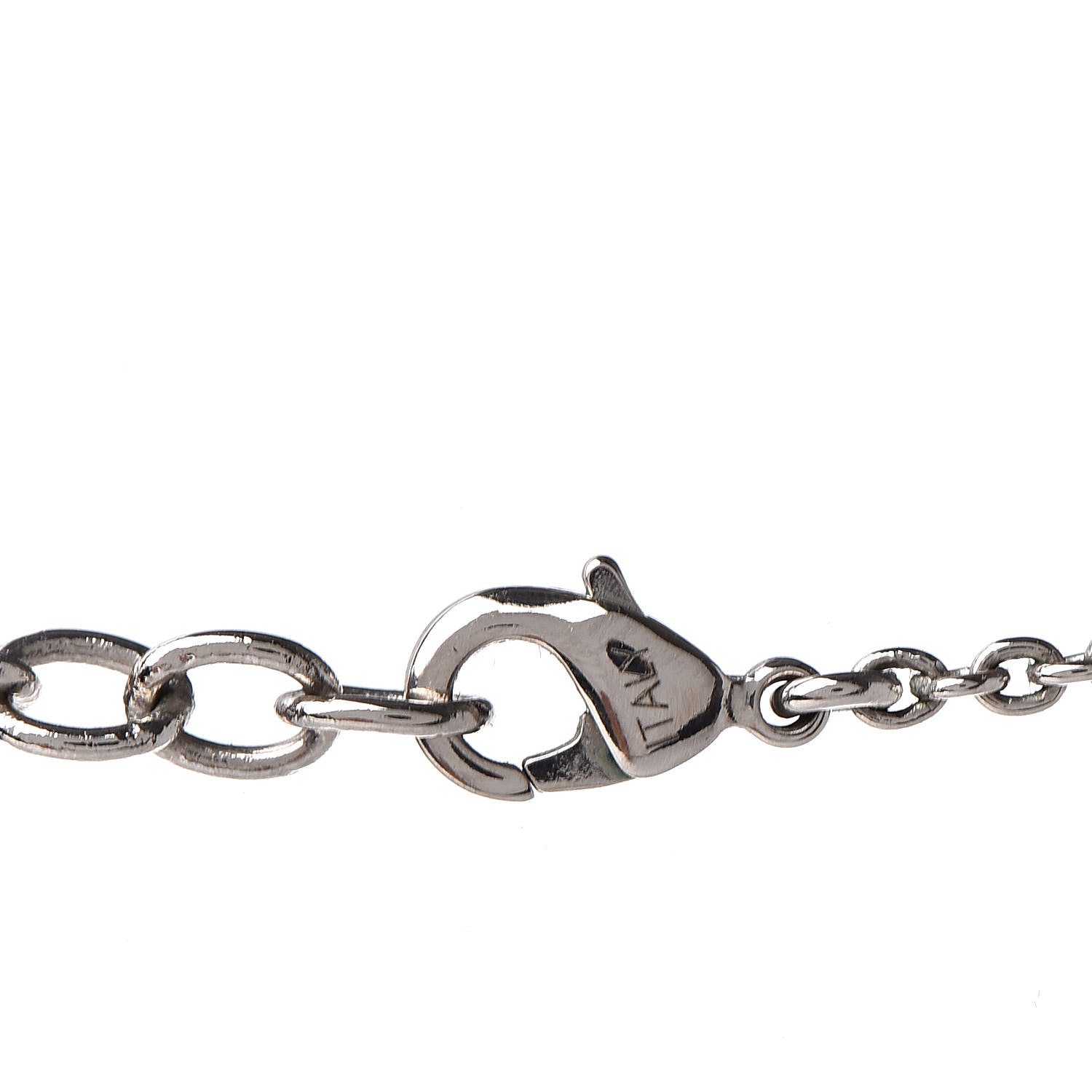 Louis Vuitton Essential V Necklace Silver 5 of 5