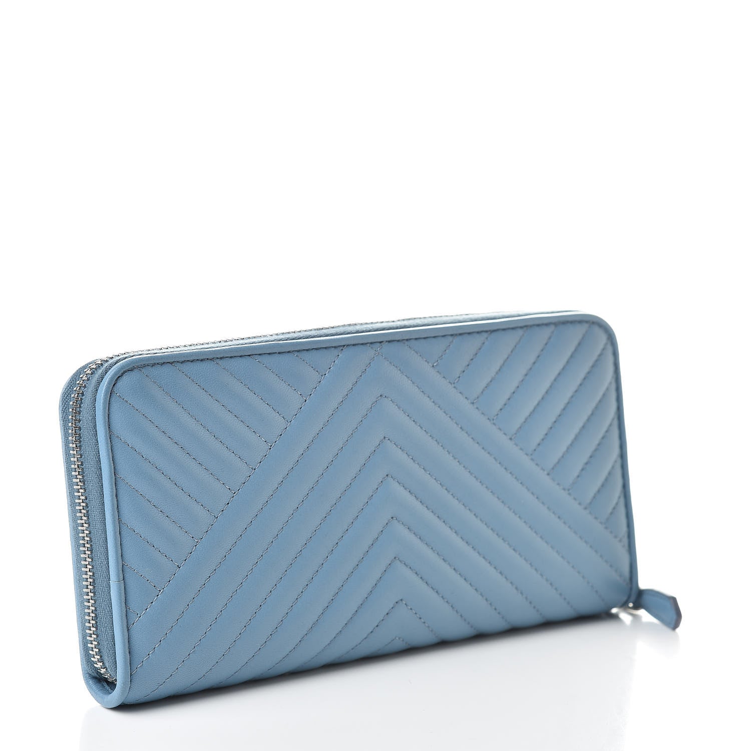 Prada Nappa Impunture Zip Around Wallet Astrale 3 of 9