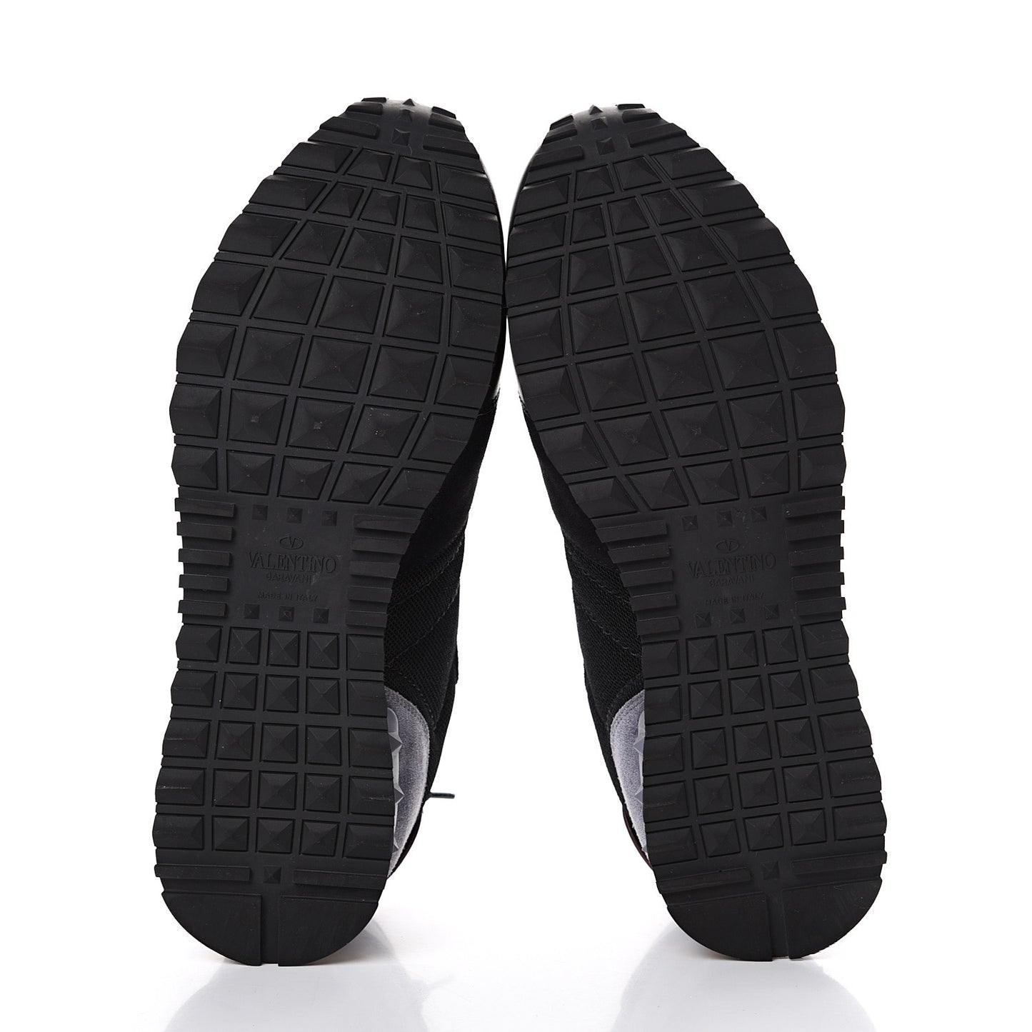 Nylon Suede Mens Rockrunner Sneakers 42 Black Multicolor