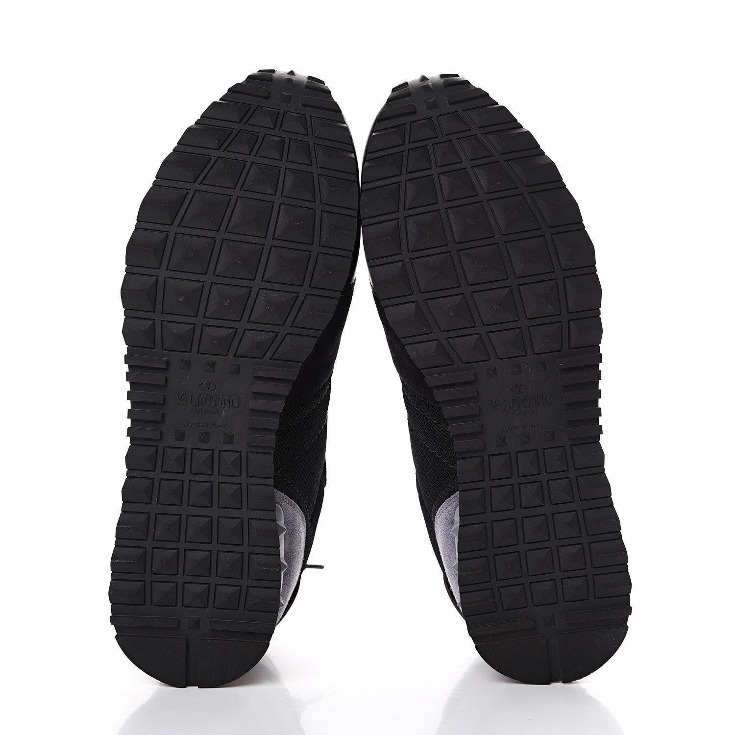 Valentino Garavani Nylon Suede Mens Rockrunner Sneakers 42 Black Multicolor 5 of 8