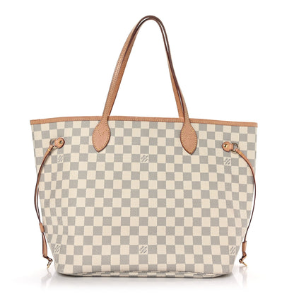 Louis Vuitton Damier Azur Neo Neverfull MM Rose Ballerine 1 of 9