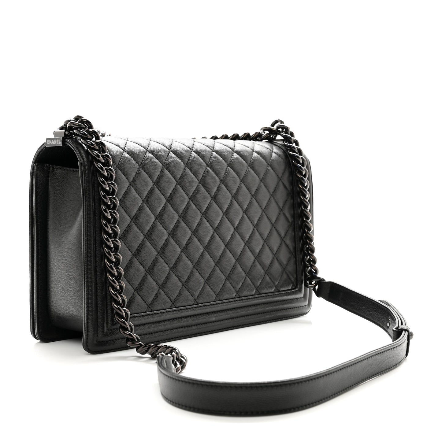 Caviar Quilted New Medium Boy Flap So Black