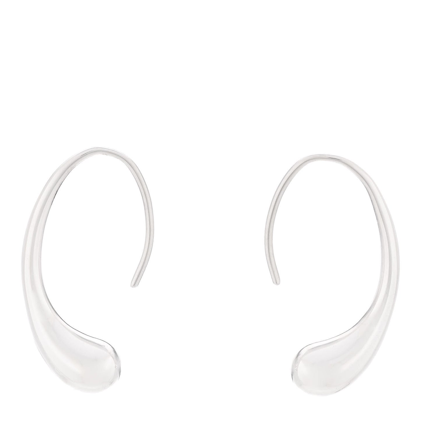 Sterling Silver Elsa Peretti Teardrop Drop Earrings
