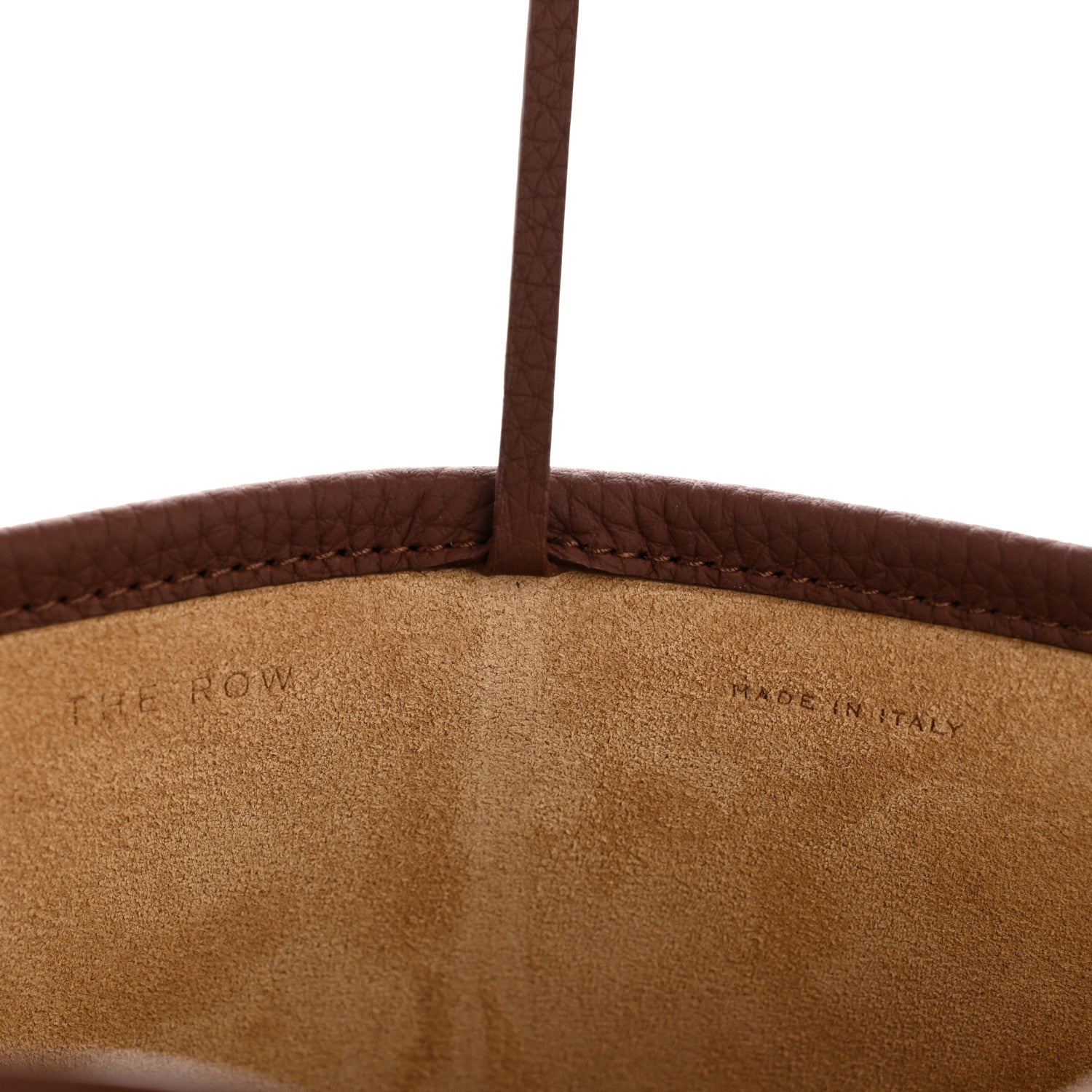The Row Grained Calfskin Medium N/S Park Tote Cognac 6 of 9