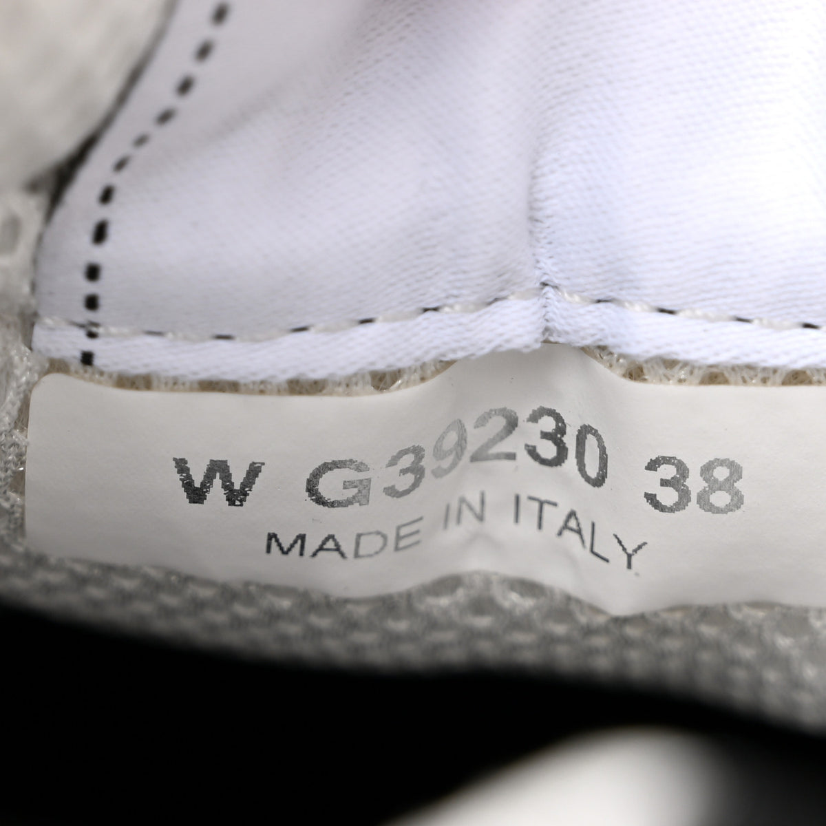Nylon Suede Calfskin Printed CC Sneakers 38 White Black