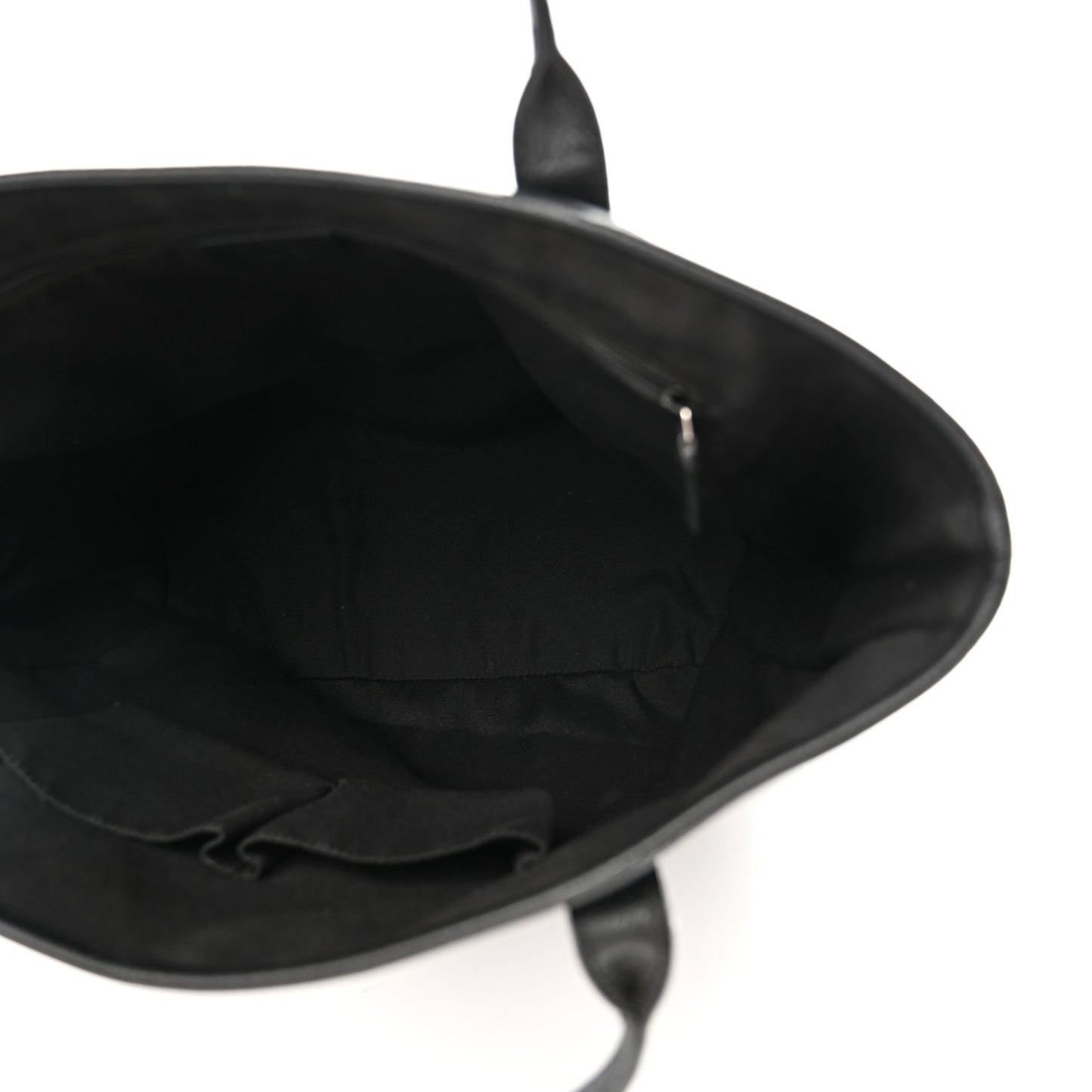 Canvas Monogram Shopping Tote Black