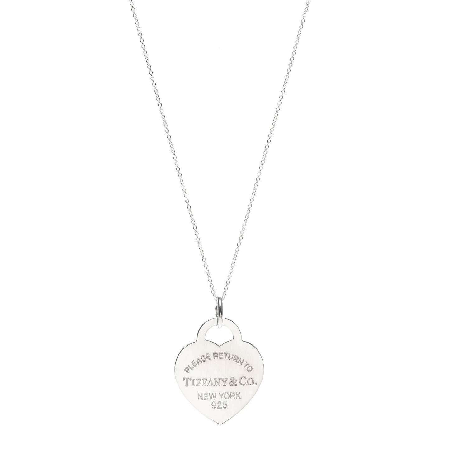 Sterling Silver Medium Return to Tiffany Heart Pendant Necklace