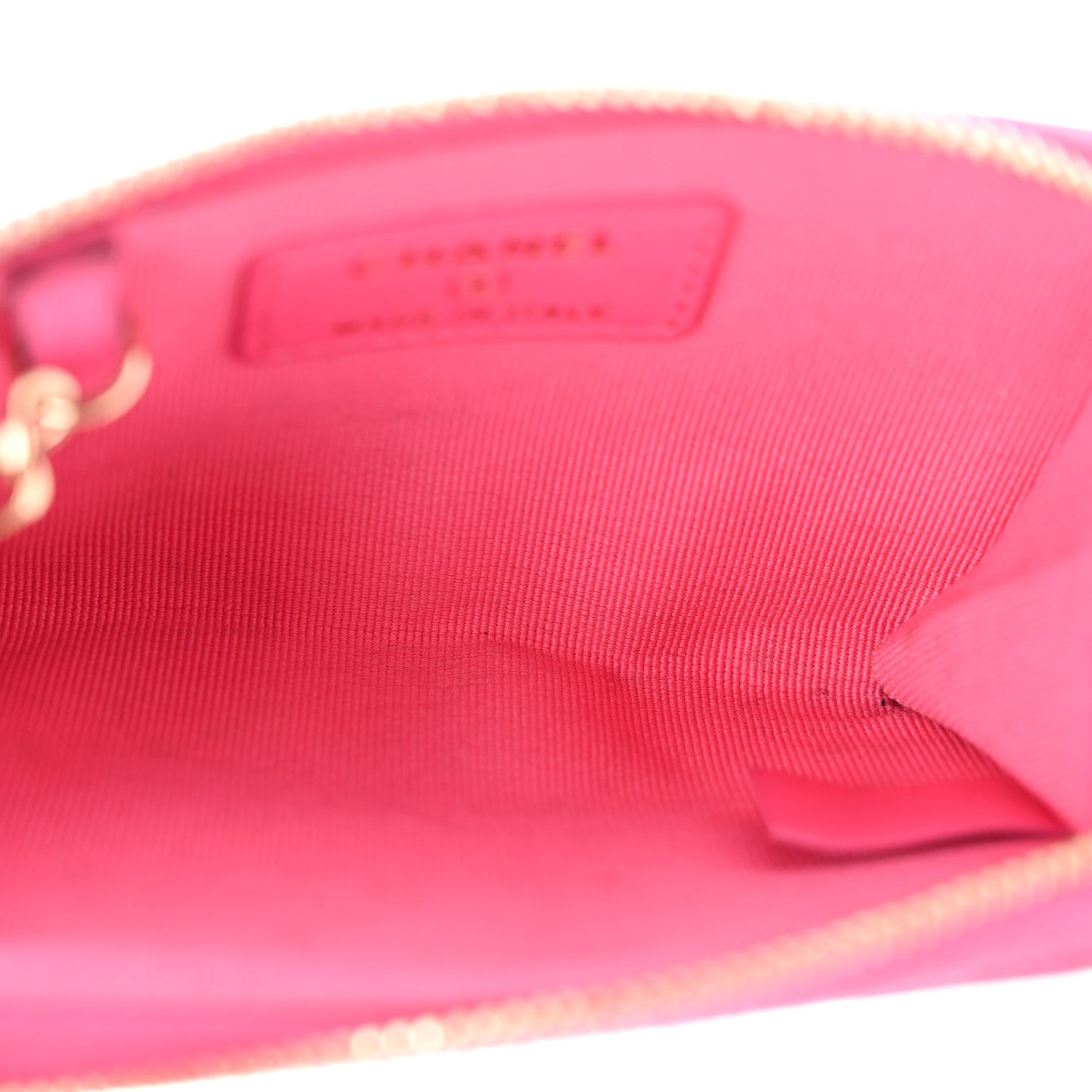 Chanel Caviar Quilted Zipped Key Holder Case Pink 5 of 12