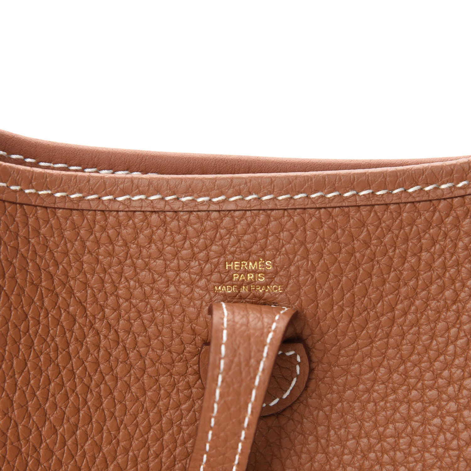 Hermes Taurillon Clemence Evelyne TPM Gold 8 of 11