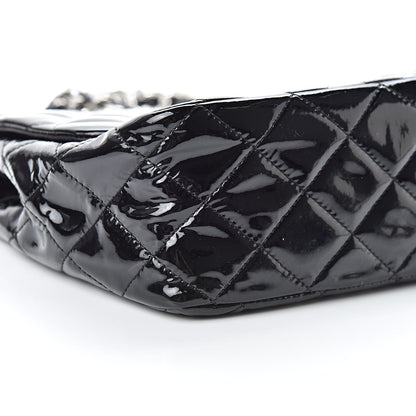 Chanel Patent Quilted Jumbo Single Flap Black 9 of 15
