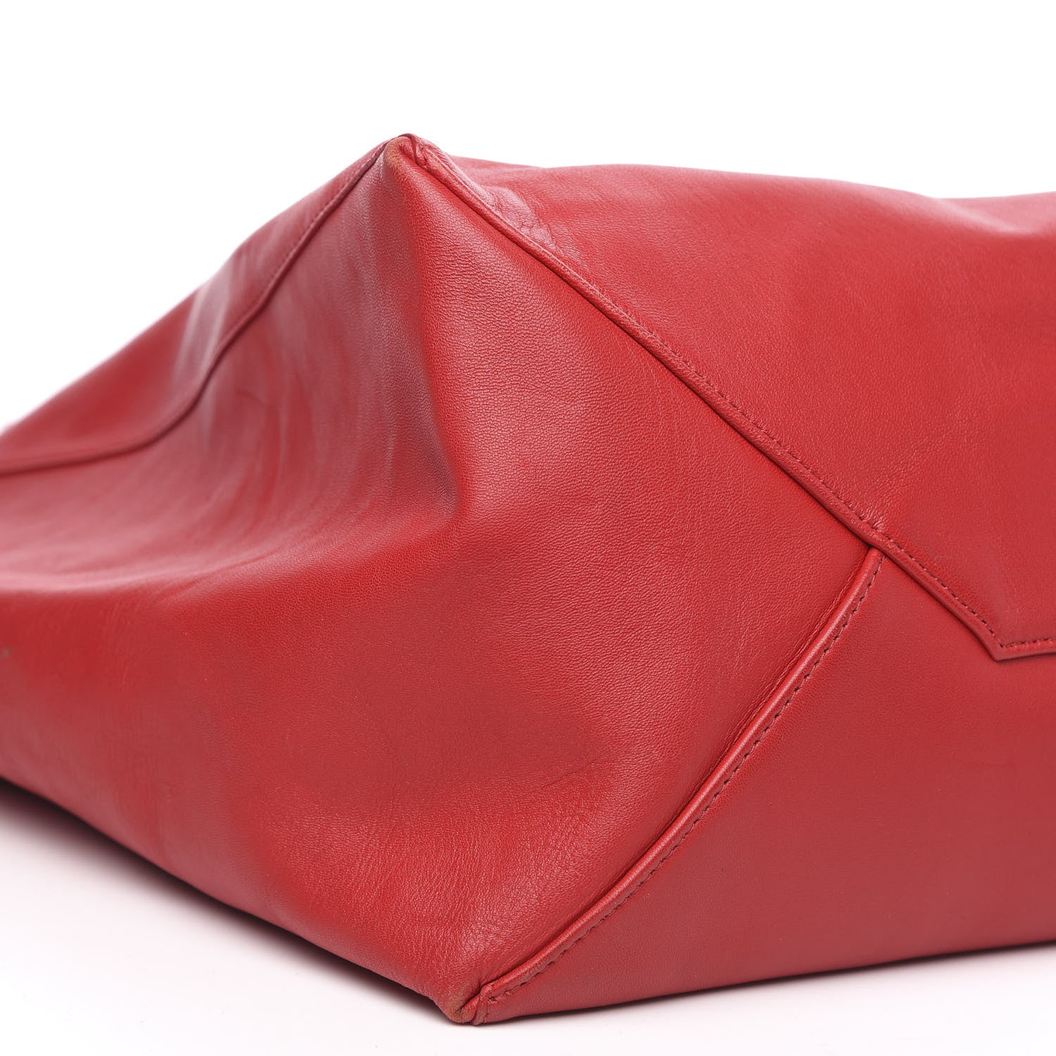 Celine Lambskin Horizontal Cabas Magenta 8 of 12