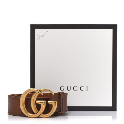 Gucci Faded Calfskin Double G Belt 80 32 Cuir 5 of 5