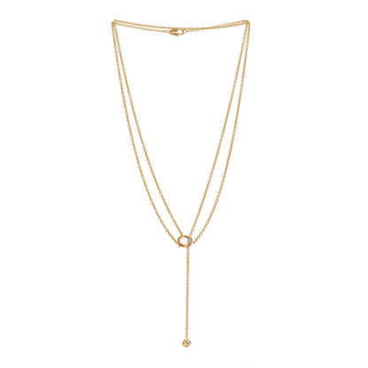 Cartier 18K Pink Yellow White Gold Baby Trinity Pampilles Necklace 2 of 3