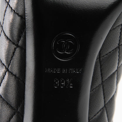 Chanel Lambskin Quilted Pumps 39.5 Black 6 of 6