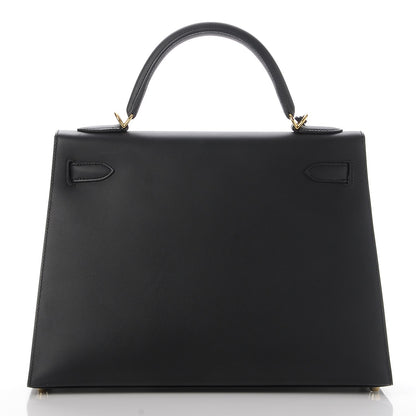 Hermes Sombrero Kelly Sellier 32 Black 5 of 34