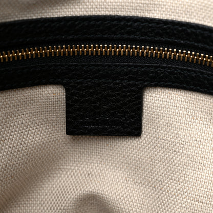 Gucci Pebbled Calfskin Medium Soho Chain Shoulder Bag Black 6 of 9