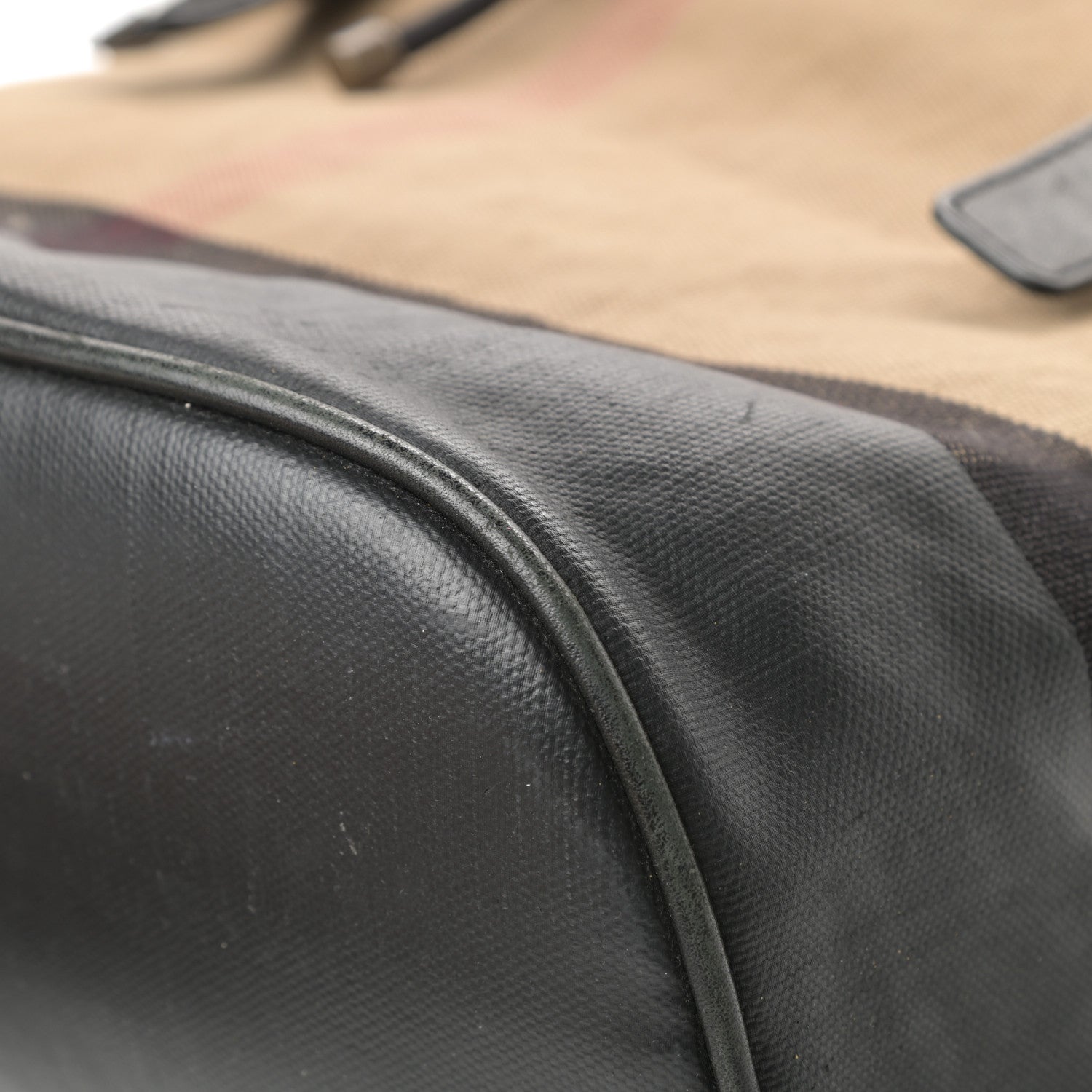 Burberry Canvas Mega Check Doran Backpack Black 11 of 17