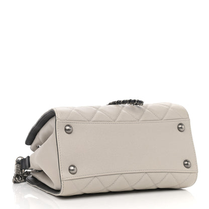 Chanel Caviar Quilted Small CC Bucket Bag Grey 4 of 12