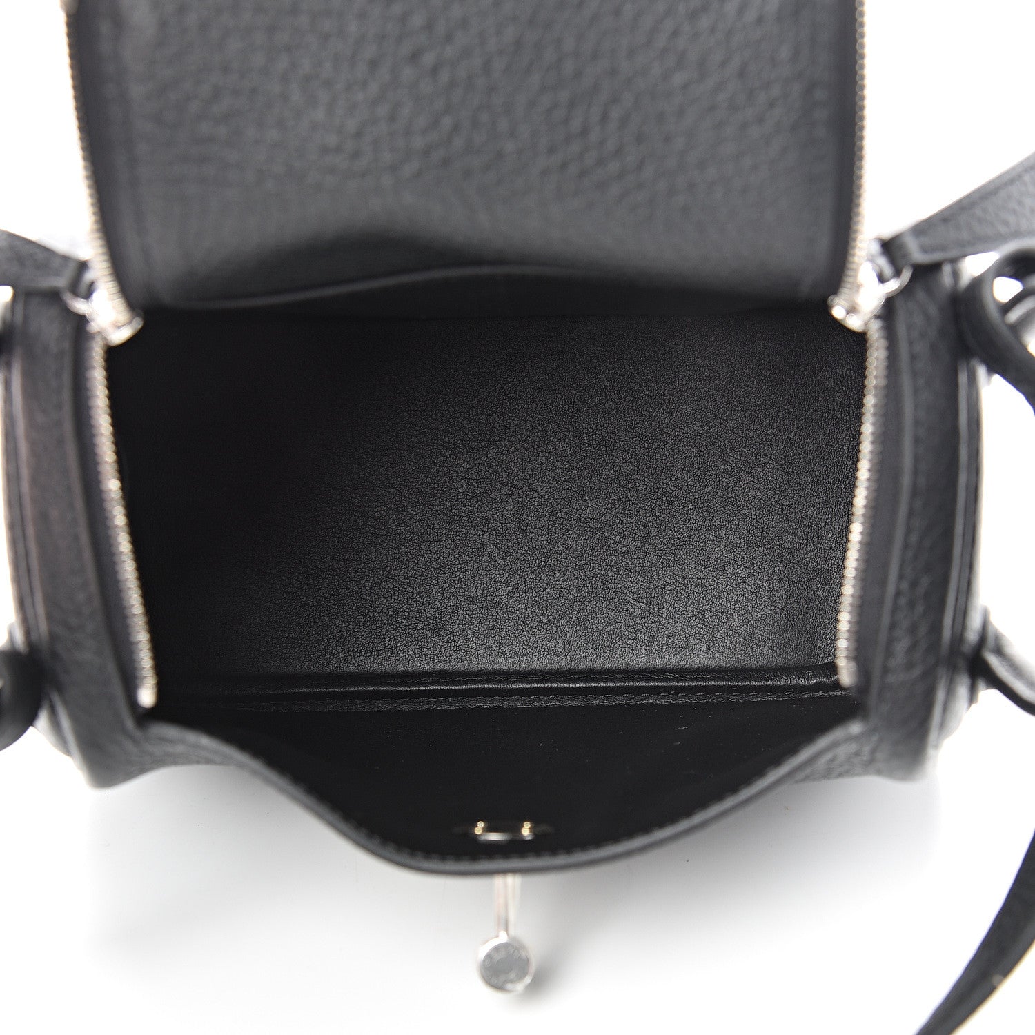 Hermes Taurillon Clemence Mini Lindy 20 Black 4 of 11
