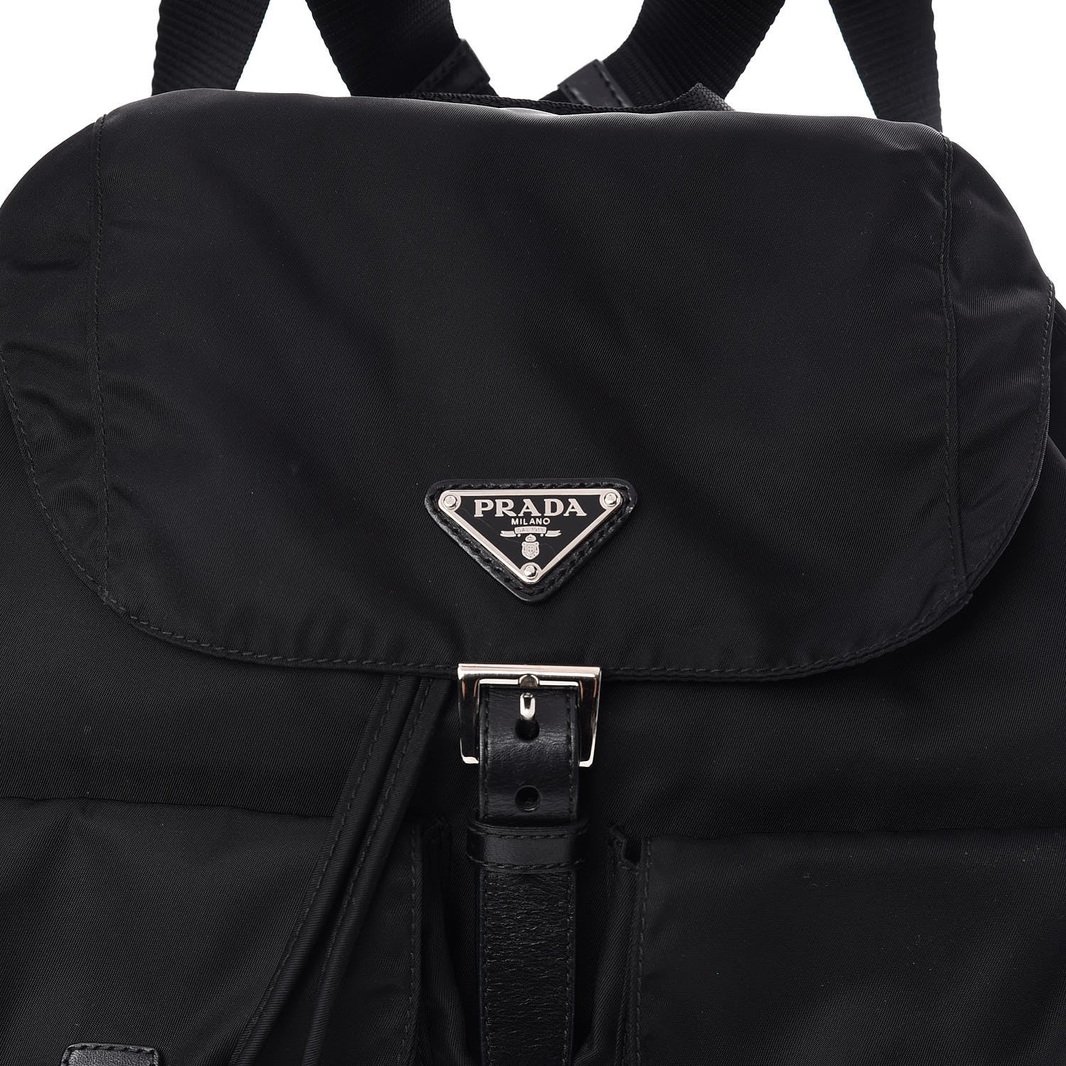 Prada Nylon Vela Medium Backpack Black 7 of 9