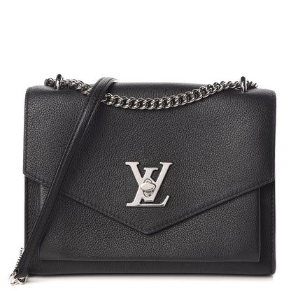 Louis Vuitton Soft Calfskin My Lockme Chain Bag BB Black 1 of 9