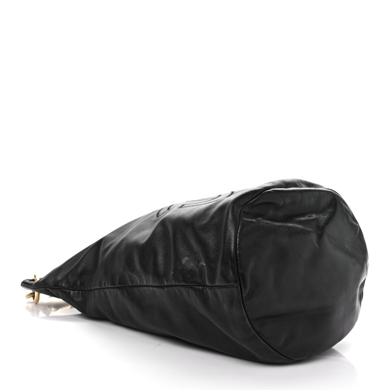 Chanel Calfskin CC Bucket Bag Black 5 of 12