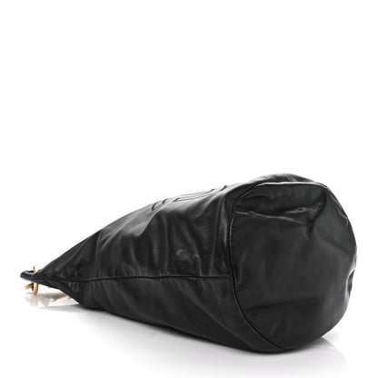 Chanel Calfskin CC Bucket Bag Black 5 of 12