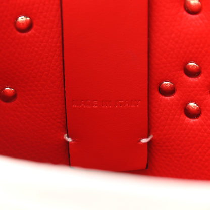 Christian Louboutin Calfskin Empire Spike Studded Mini Courones Tote Blanco Multicolor 7 of 10