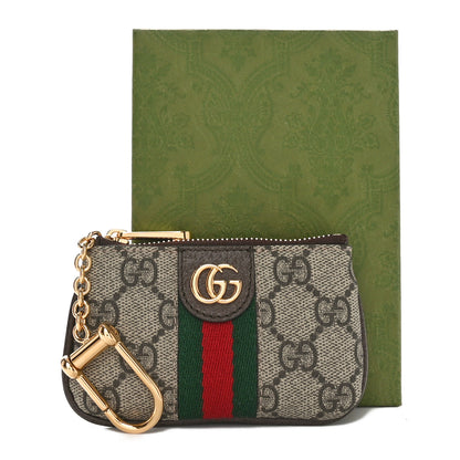 Gucci GG Supreme Monogram Web Ophidia Key Case Beige New Acero 9 of 9