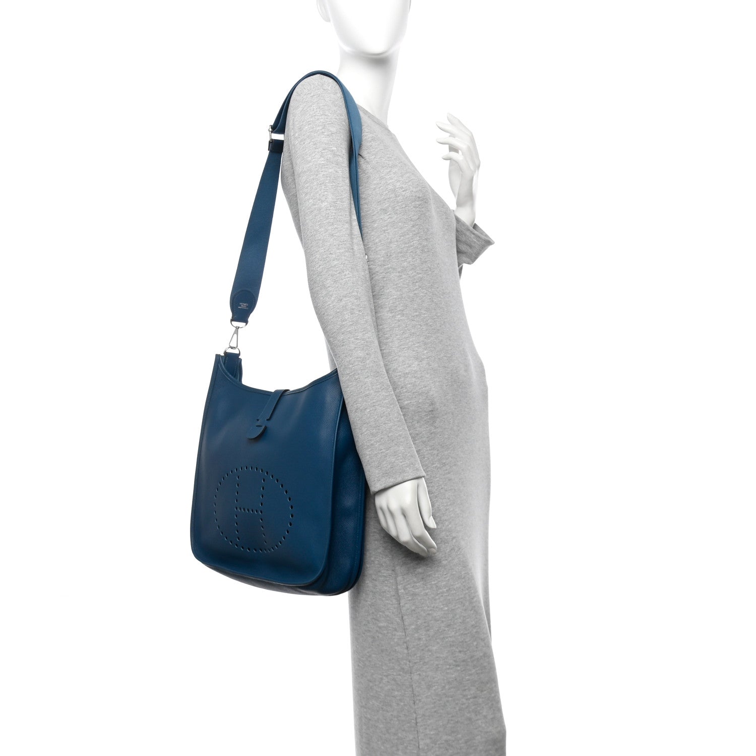 Hermes Epsom Evelyne III GM Cobalt 2 of 12