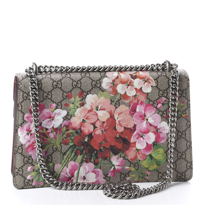 Gucci GG Supreme Monogram Blooms Small Dionysus Shoulder Bag Beige Multicolor Dry Rose 2 of 9