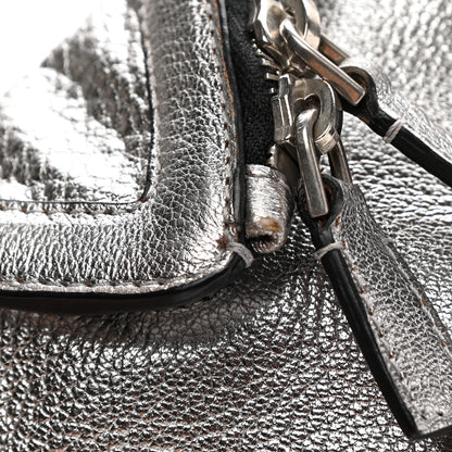 Alexander McQueen Metallic Lambskin De Manta Clutch Silver 11 of 11