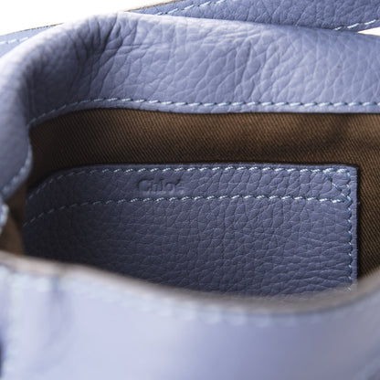 Chloe Calfskin Mini Marcie Round Crossbody Bag Street Blue 8 of 10