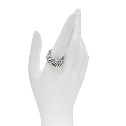 Tiffany Sterling Silver Somerset Mesh Ring 67 12 2 of 4