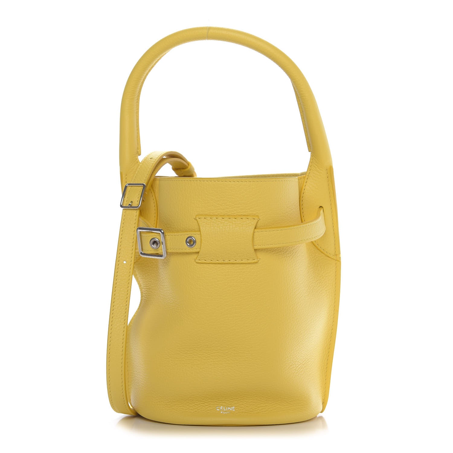 Celine Grained Calfskin Nano Big Bag Bucket Citron 1 of 11