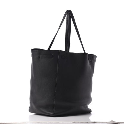 Celine Soft Grained Calfskin Medium Belt Cabas Phantom Black 3 of 9