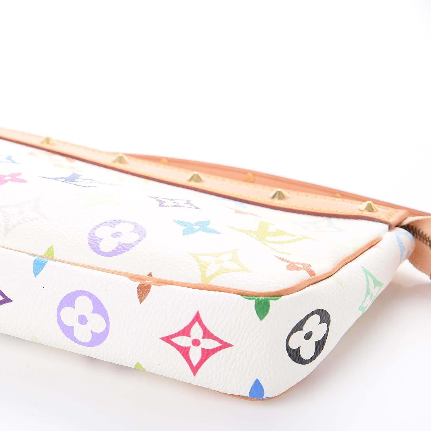 Louis Vuitton Monogram Multicolor Pochette Accessories White 10 of 10
