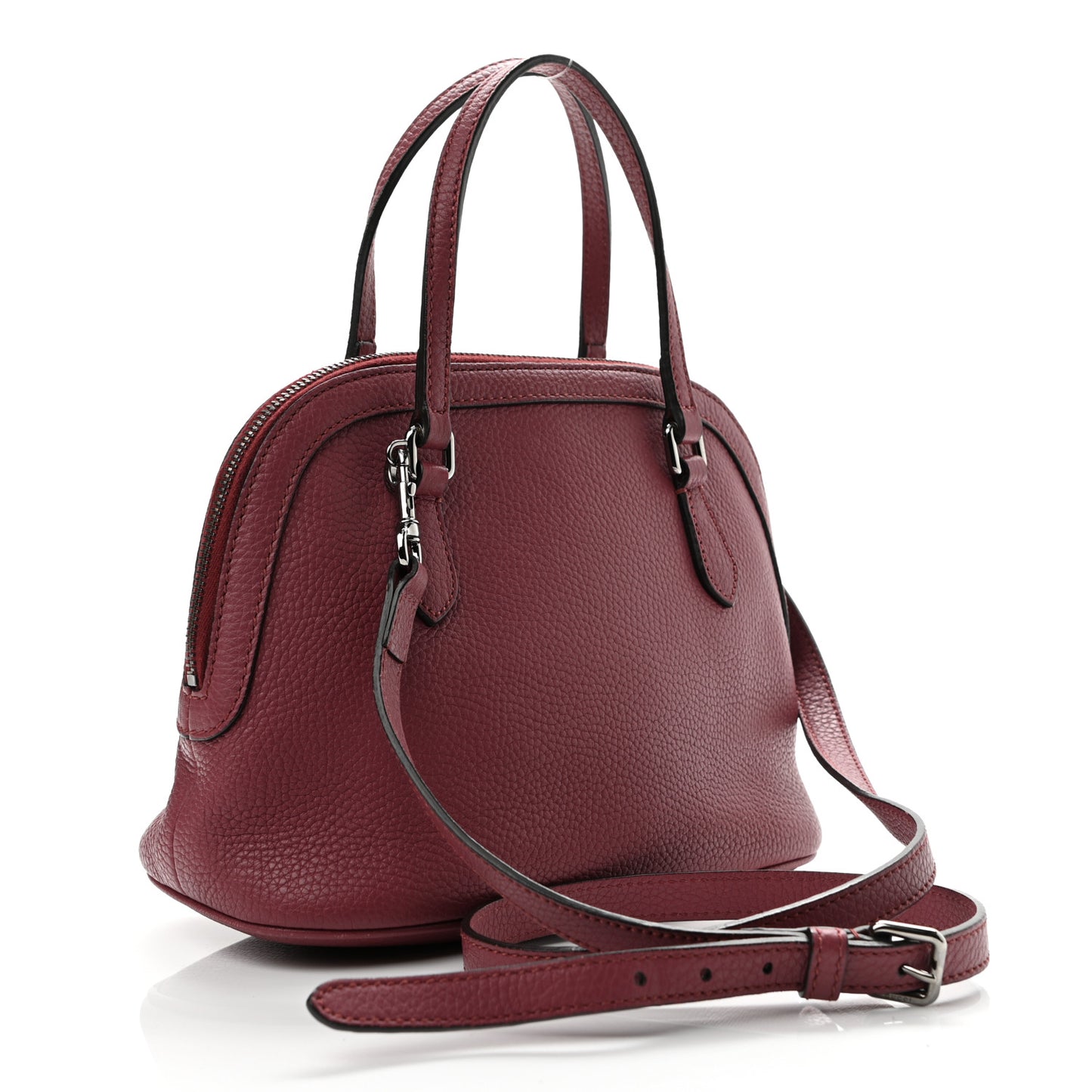 Calfskin Mini Dome Bag Burgundy